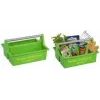 Koš na nářadí allit McPlus Carry Jardinier, zelený, ergonomické hliníkové držadlo, 2 velké přihrádky, 1 ks (8500906006)