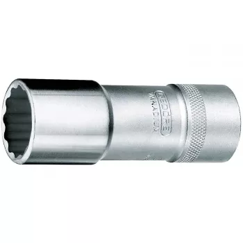 GEDORE D 19 L 13 Long Socket Wrench Insert, 13 mm, 1/2 inch Drive, UD Profile 6140170
