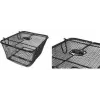 Zadní cyklistický koš FISCHER PLUS Safe, jemná ocelová síť, černý, 24 l, 10 kg 50655