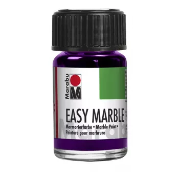 Marabu Easy Marble Marbling Paint, 15 ml, Amethyst 081, Quick-Drying, for Dip Marbling 13050039081