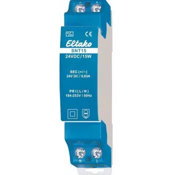 Eltako SNT15-24VDC/15W DIN Rail Switching Power Supply 24V DC 15W 0.625A 20000168