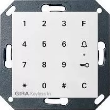 Kolébkový spínač GIRA 260503 se symbolem světla pro System 55, čistě bílý