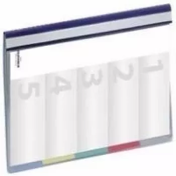 Organizační desky DURABLE DIVISOFLEX A4 255706, 5 přihrádek, modré