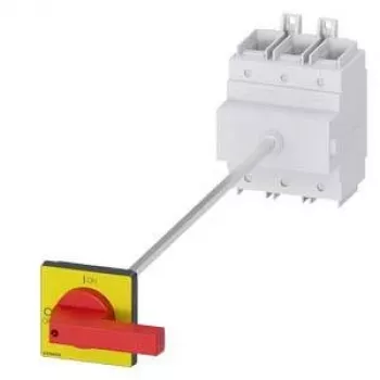 Hlavní a nouzový vypínač Siemens 3LD2418-0TK13 3pólový, 250 A, červený/žlutý