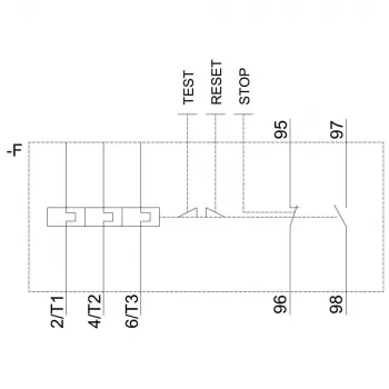 Nadproudové relé SIEMENS 11-16 A, třída 10, S0, 3pólové, 1NO+1NC, šroubové svorky, 3RU2126-4AB0