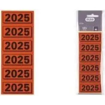 Samolepicí indexové etikety ELBA 2025 červené 57 x 25 mm (120 etiket) pro pořadače