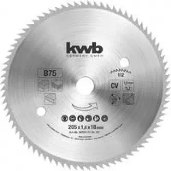 Kotoučový pilový list KWB 587511 205 mm x 18 mm vrtání, 40 zubů, TCT, na dřevo