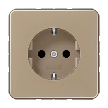 Vložka zásuvky Schuko JUNG CD1520KIGB, hliník bronz-zlatá