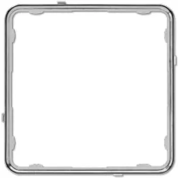 Aplikační rám JUNG CDP 81 GCR, CD PLUS, termoplast, lesklý chrom (galvanizovaný)