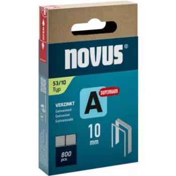 Novus Type 53 jemné drátěné sponky A 10 mm super tvrzená pozinkovaná ocel 800 ks 042-0778