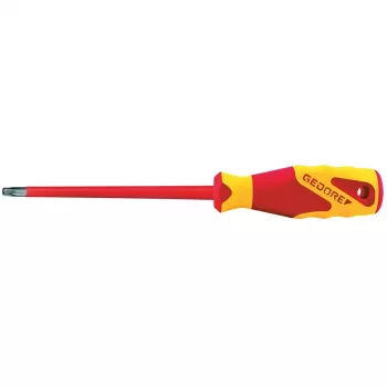 GEDORE VDE 2163 TX T10 Insulated Torx Screwdriver, 60 mm Blade 2824612