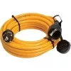 Prodlužovací kabel AS Schwabe 25 m oranžový gumový se zástrčkou a zásuvkou Schuko, 3G1,5 mm², IP44, 16 A, 230 V 59225