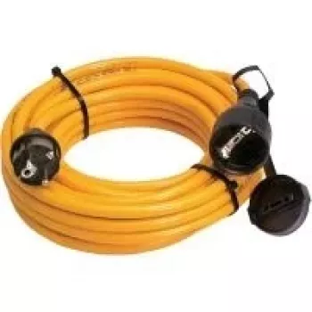 Prodlužovací kabel AS Schwabe 25 m oranžový gumový se zástrčkou a zásuvkou Schuko, 3G1,5 mm², IP44, 16 A, 230 V 59225