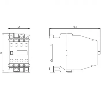 Pomocný stykač SIEMENS 62E 6NO+2NC AC230V 3TH4262-0A (3TH42620AP0)