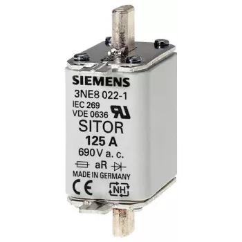 Nožová pojistka Siemens NH 160 A, velikost 00, gG, 500 V AC/250 V DC, nožové kontakty, čelní indikátor 3NE8 024-1