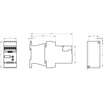 Softstartér Siemens SIRIUS 3RW3017-1BB04, S00, 17 A, 200–480 V AC, řízení 24 V AC/DC