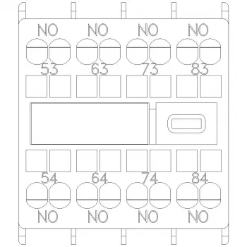 Pomocný spínací blok Siemens 3RH2911-2XA40-0MA0, 4pólový, 2NO+2NC