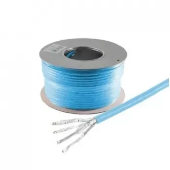 Instalační kabel HELOS Cat 8.1 S/FTP PiMF, LSZH, modrý, 100m kotouč
