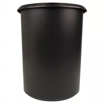 Odpadkový koš na papír HELIT the double, oválný, 20 l, černý, PE, bez víka, díl 1 (H6103795)