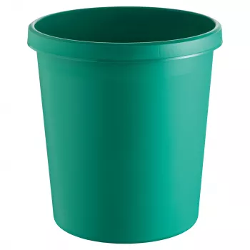 Kulatý plastový odpadkový koš HELIT H61058-52 18L zelený