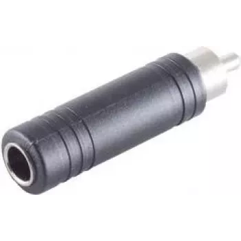Audio adaptér ShiverPeaks, RCA zástrčka na 6,3 mm mono jack zásuvku, kov, niklovaný (BS57005)