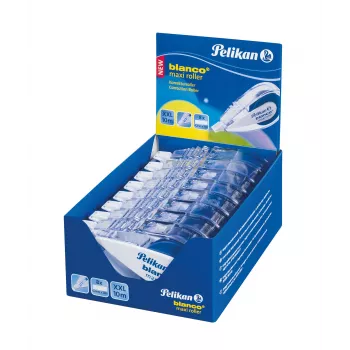 Korekční roller Pelikan blanco Maxi, 4,2 mm x 10 m, bez rozpouštědel, bílý 340315