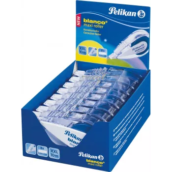 Korekční roller Pelikan blanco Maxi, 4,2 mm x 10 m, bez rozpouštědel, bílý 340315