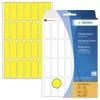 Žluté matné permanentní samolepicí papírové etikety HERMA 2361, 13 x 40 mm, 896 etiket (32 listů x 28)