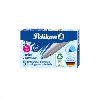 Náhradní náplň roller Pelikan Eco pro Pelikano/Twist, královská modrá, 65% recyklovaný plast, 1 ks 300010004