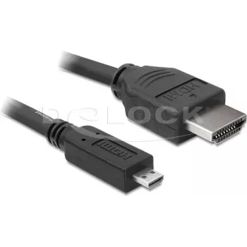 DeLOCK HDMI na Micro-HDMI kabel 2 m, 32 AWG, High Speed s Ethernetem, 4K 82664