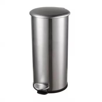 Šlapací odpadkový koš HELIT the zinc 12 l stříbrný nerezový kulatý Soft-Close H2406500