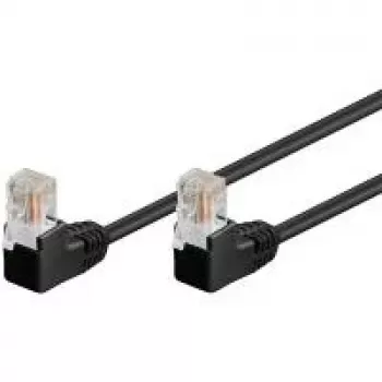 Síťový kabel Wentronic 96086 Cat5e U/UTP RJ45, černý