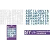 Žehlící písmena ROTH pro DIY látkový školní kornout, bílá, abeceda A-Z, list 150 x 210 mm, 1 list 658116