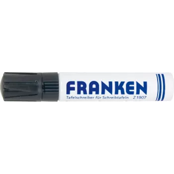 Fix na bílou tabuli FRANKEN JumboMarker, hrot 4-12 mm, černý, doplňovatelný, suchý stěr, nízký zápach, 1 ks (Z1910 10)