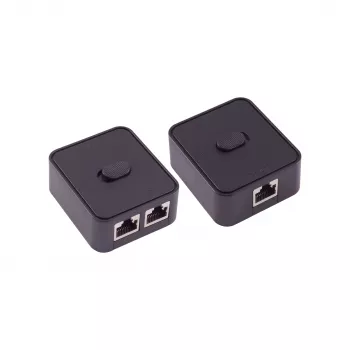 Manuální síťový switch SHIVERPEAKS, 3portový, černý BS08-01100