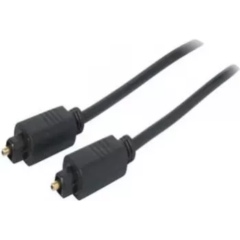 Optický audio kabel SHIVERPEAKS 3,0 m Toslink na Toslink, pozlacené konektory, černý BS69004-3.0