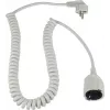 Spirálový kabel Schuko AS SCHWABE, bílý (70426)
