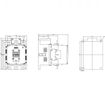 Výkonový stykač Siemens SIRIUS 3RT1064-6AP36, 3pólový, 185 A, cívka 220-240 V UC