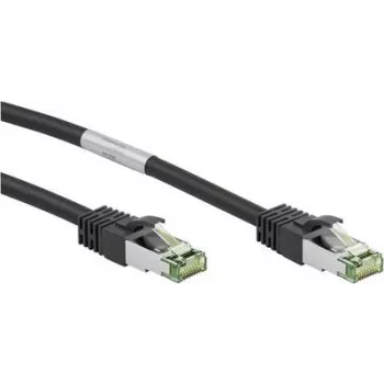 Patch kabel Wentronic Goobay CAT 8.1, S/FTP (PiMF), černý, 20 m, LSZH, měď AWG 24 66728