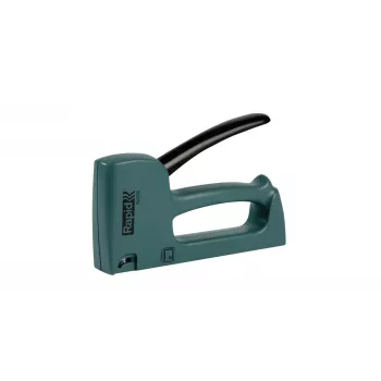 Rapid R13 Skog Hand Staple Gun for Type 13 Fine Wire Staples 4-10 mm, Recycled Plastic Housing, All-Steel Internals, Green (5001619)