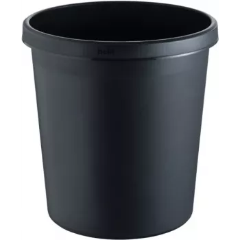 Odpadkový koš helit H6105895 kulatý plastový 18 l černý 31x32 cm