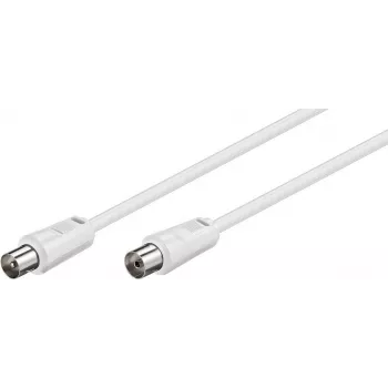Anténní kabel TECLINE Wentronic Goobay, bílý, 20 m - IEC koaxiální samec na IEC koaxiální samice (50125)