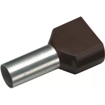 Dvojitá kabelová dutinka Cimco 1,5 mm², 8 mm, částečně izolovaná, černá, 18 2470, 100 ks