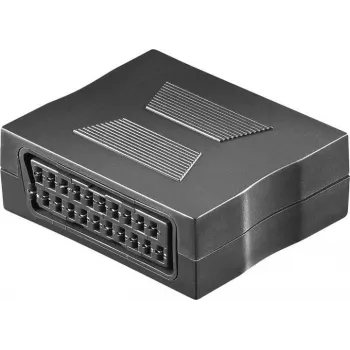 Adaptér SCART Wentronic Goobay, SCART zásuvka na SCART zásuvku, 21pinový, černý 50771