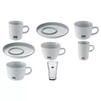 Sklenice na latte macchiato Melitta M-Cups, 330 ml, olovnatý křišťál, výška 130 mm - 12 ks (18990)
