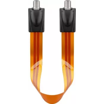SAT průchodka oknem Wentronic Goobay, ultraplochá 0,3 mm, hnědo-černá, 0,3 m, F samice na F samici 67244