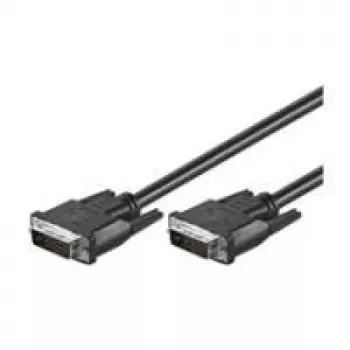 Wentronic goobay DVI-D Dual Link kabel 0,5m černý s rýhovanými šrouby 93295
