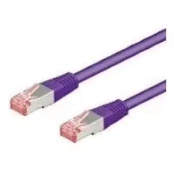 Patch kabel Wentronic Goobay CAT 6, S/FTP (PiMF), fialový, 15 m - LSZH bez halogenů, měď 93538