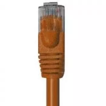Plochý patch kabel CAT 6 Wentronic Goobay, U/UTP, světle hnědý, 20 m - měděný materiál (95885)