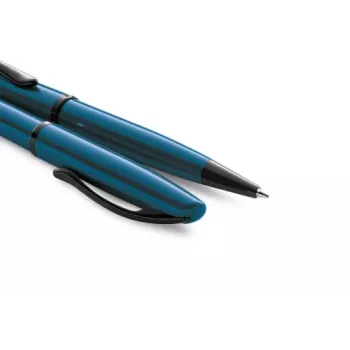 Kuličkové pero Pelikan Jazz Noble Elegance, aquamarine kov, otočný mechanismus 300010131